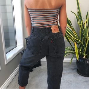 Levi’s Vintage 550 Black Relaxed Fit Tapered Jean